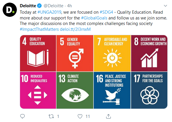 Deloitte Twitter Example