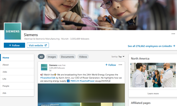 Siemens LinkedIn Image